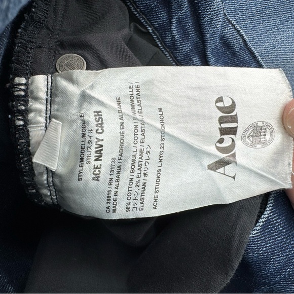 Acne Studio Ace Navy Cash 27 - Picture 8 of 8
